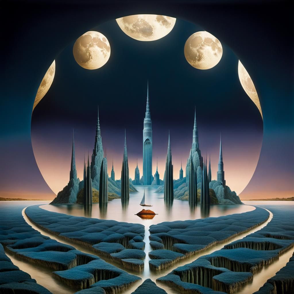 Surreal River Asks for a Kiss in Magical Realism