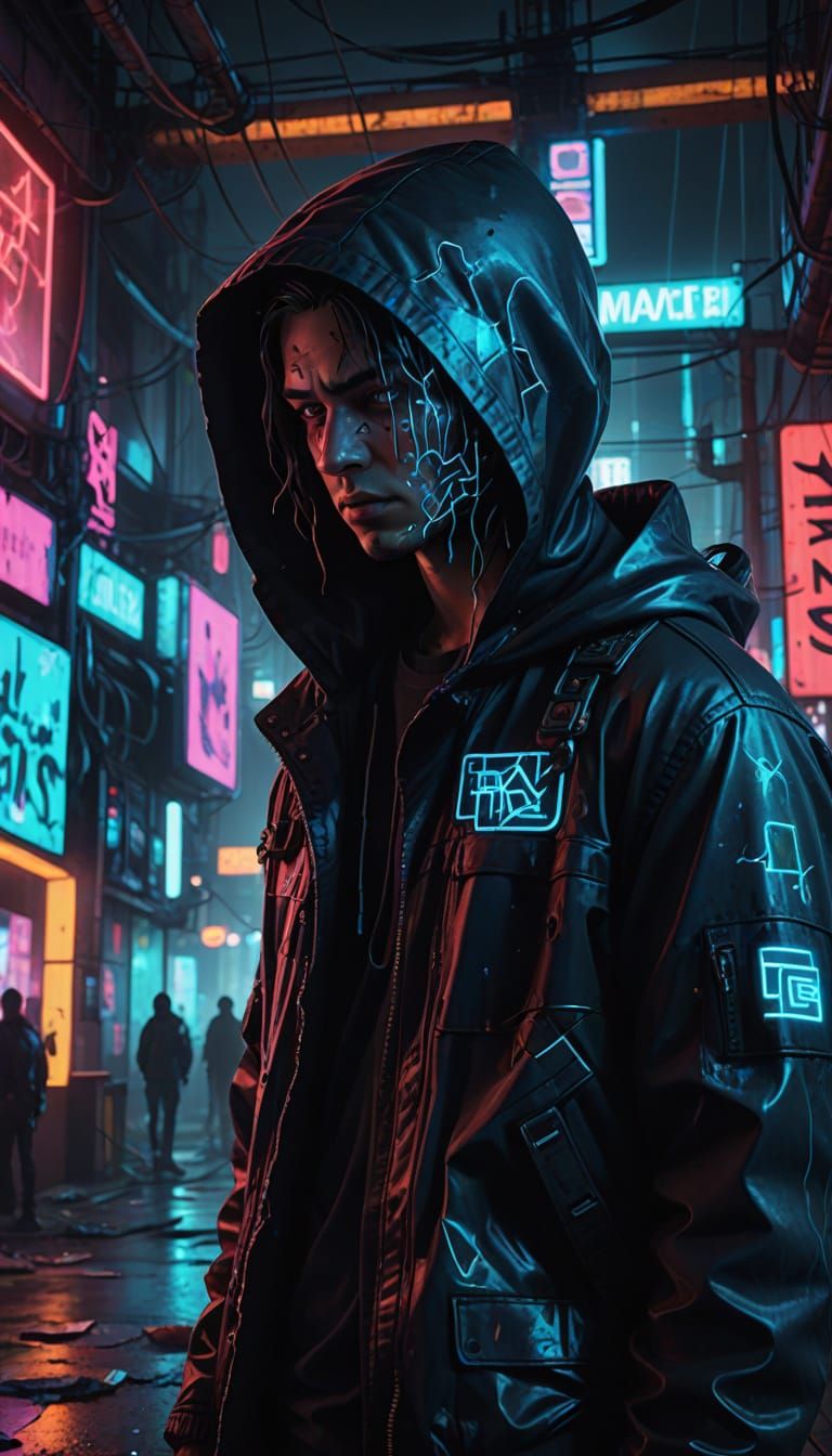 Glitching Smartphone in Neon Urban Decay