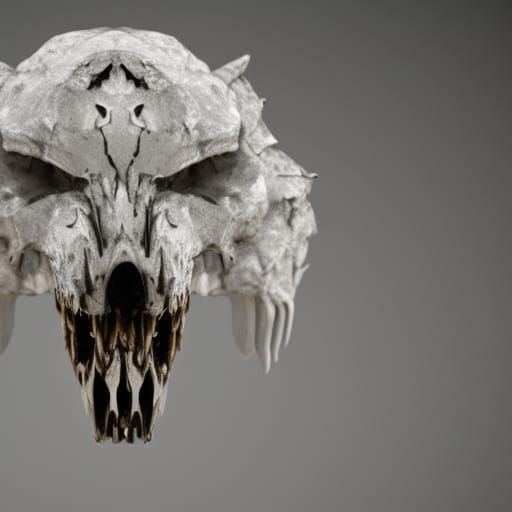 Wolf Skull: Professional Photography with Bokeh