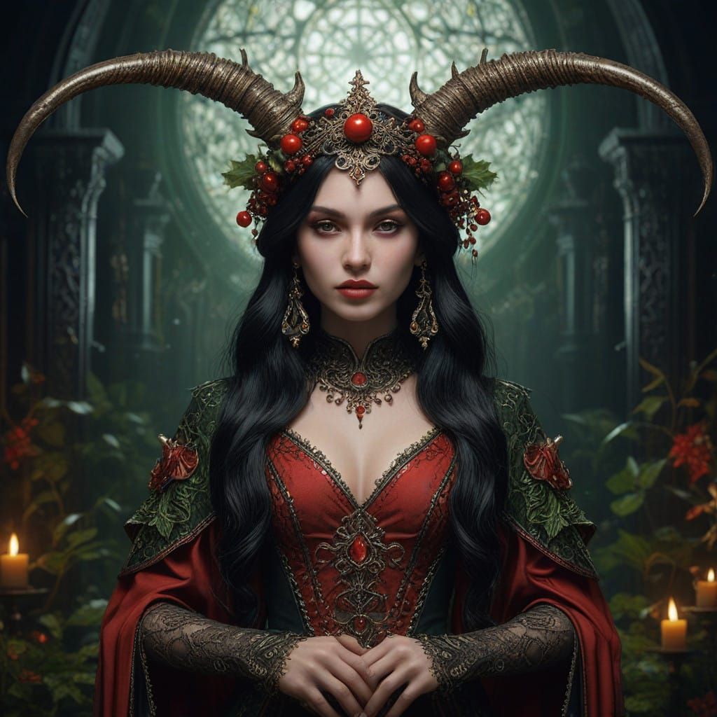 Enchantress of Dark Christmas Magic