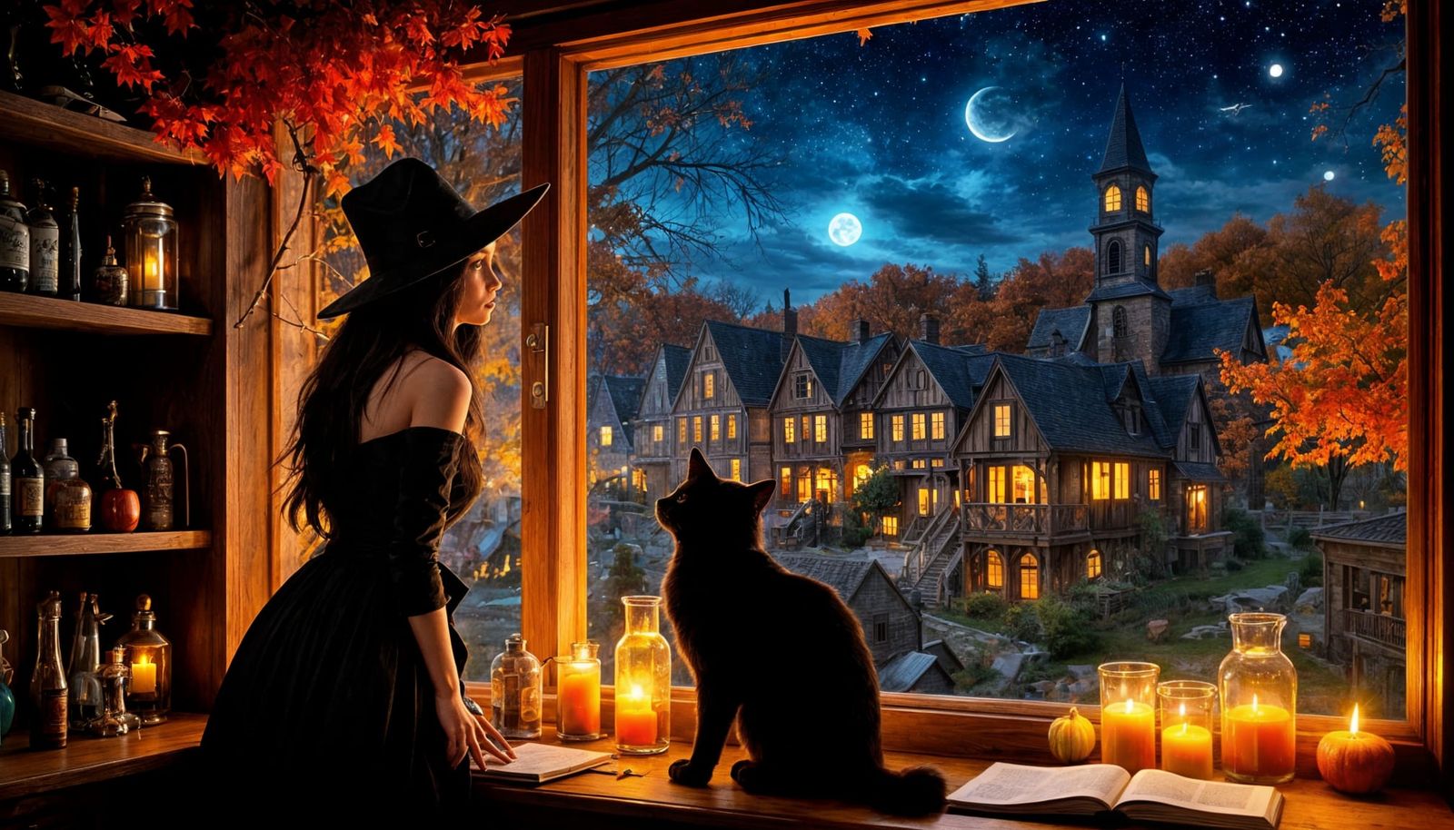 Old Salem Witch Workshop in Autumn