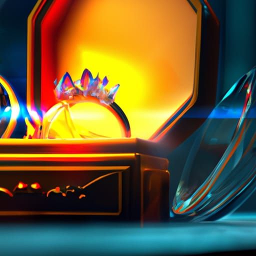 Engagement Ring in a Box: Detailed Matte Painting