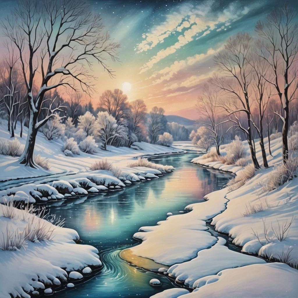 beautiful winter landscape