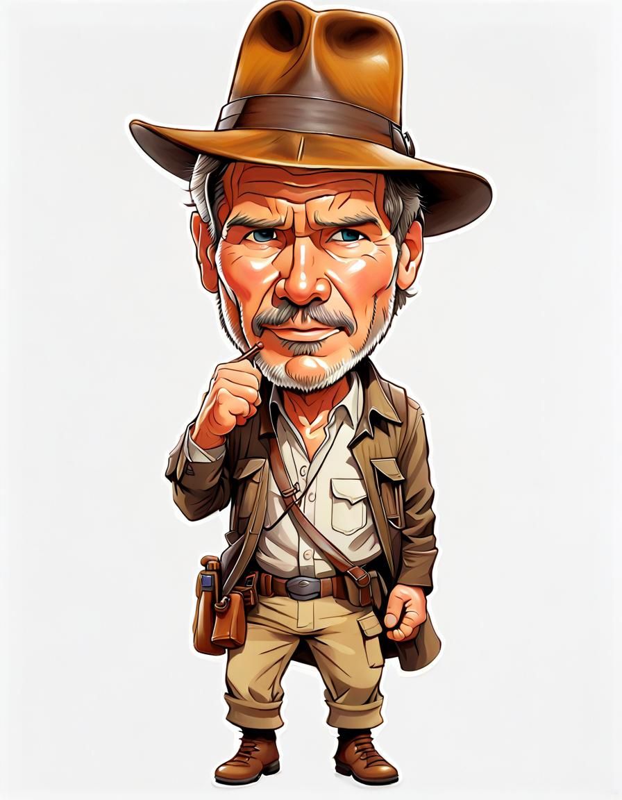 Chibi Indiana Jones.