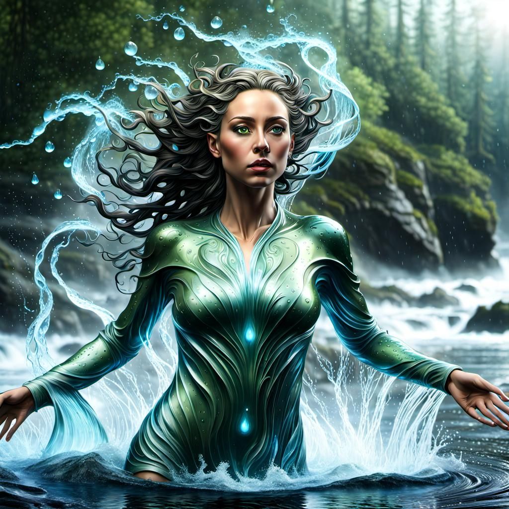 Ethereal Water Elemental Dryad Manifestation
