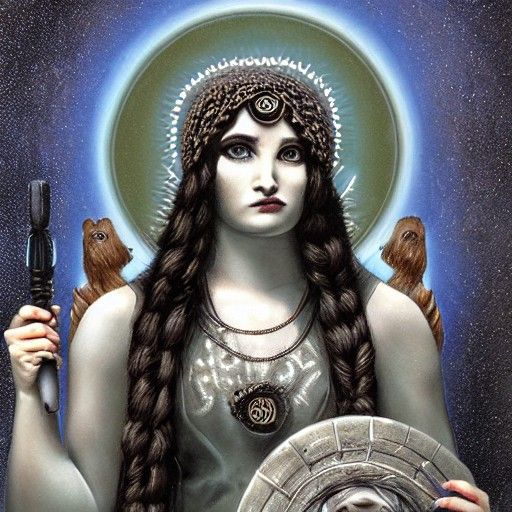 Detailed Matte Painting of Goddess Hecate