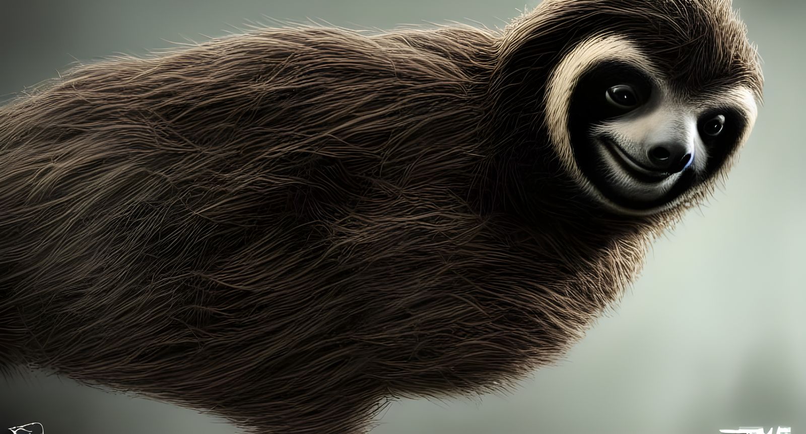 Sinister Sloth in a Post-Apocalyptic Horror Landscape