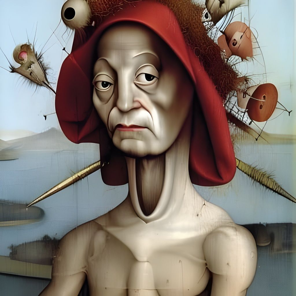 Bosch-Inspired Grotesque Landscape