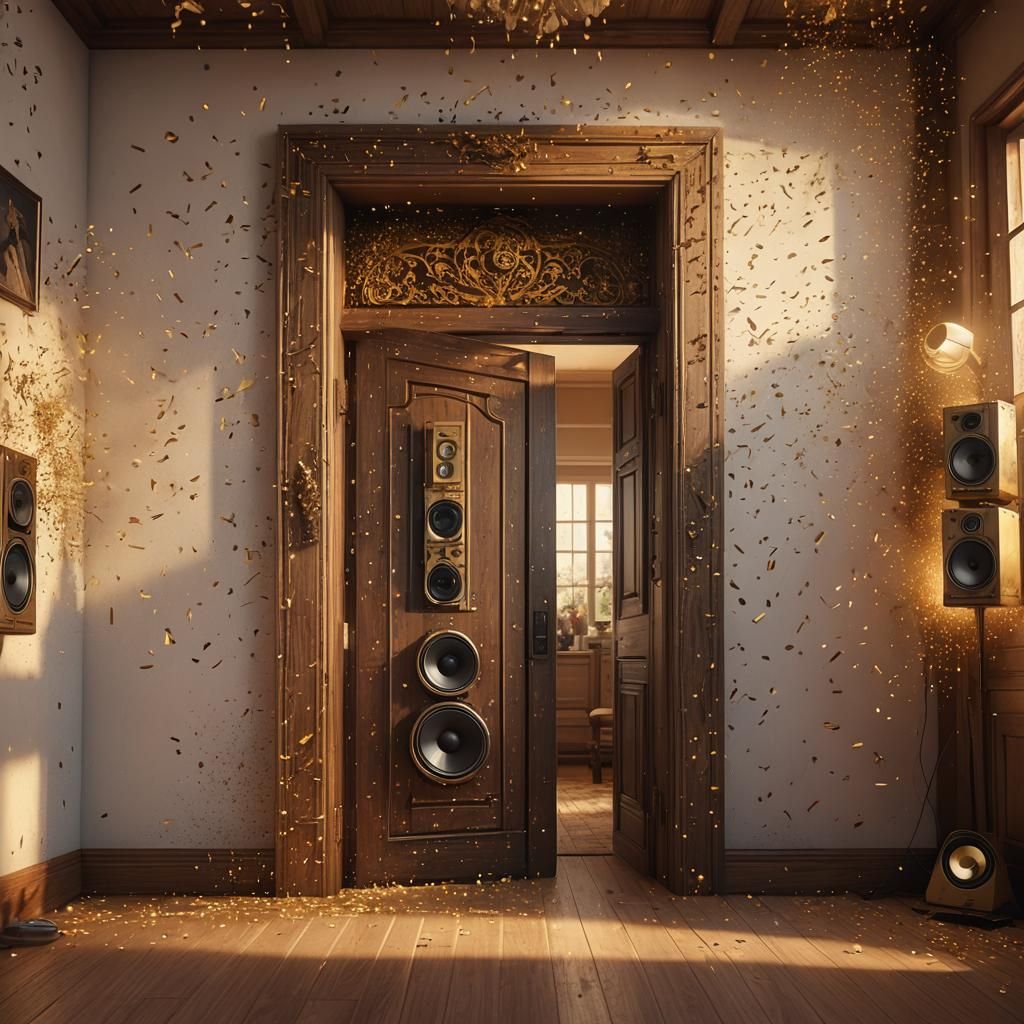 Ghibli-Style Doorway to a World of Speakers