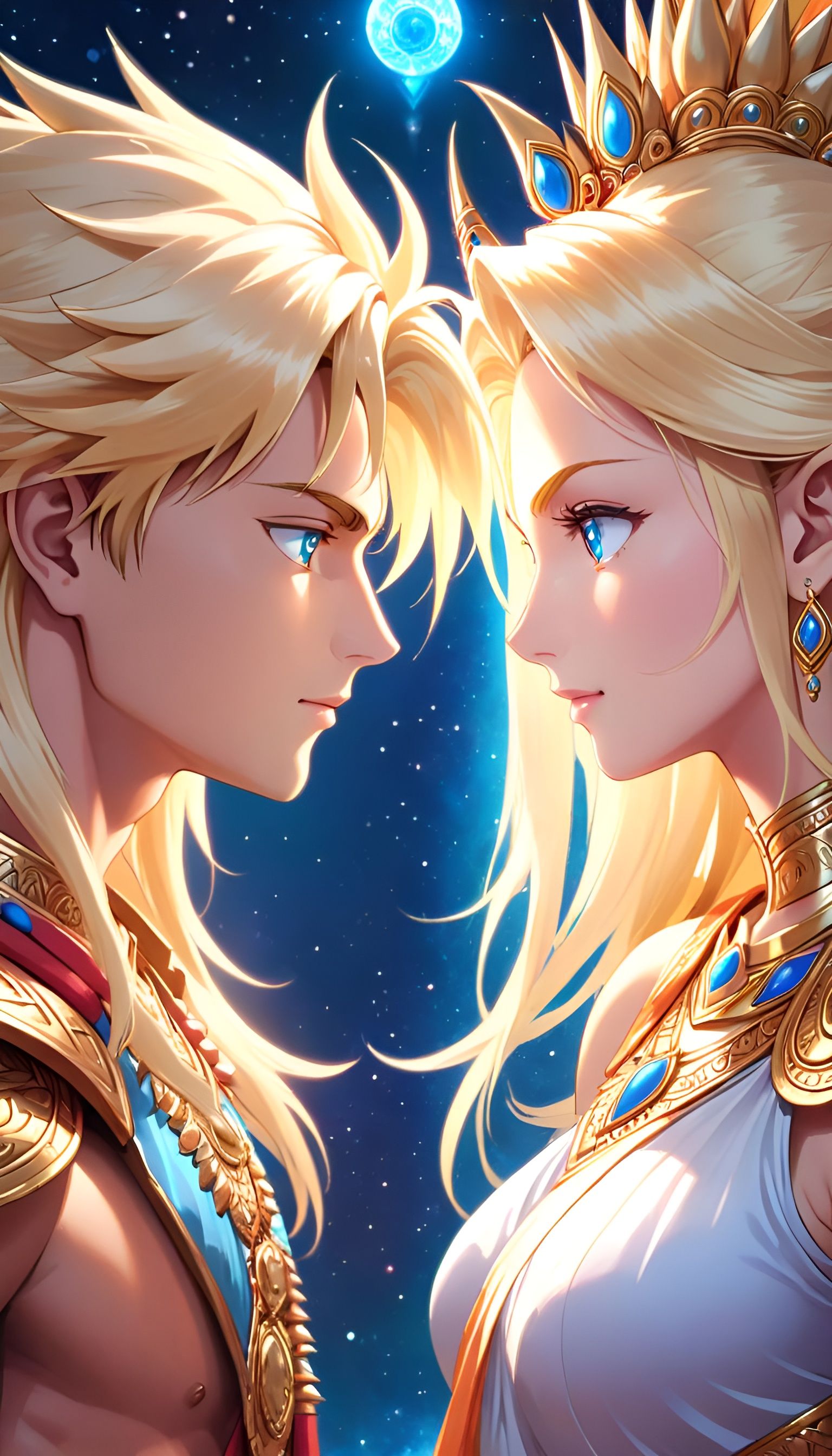 Reincarnated God and Goddess Siblings in Indian Style