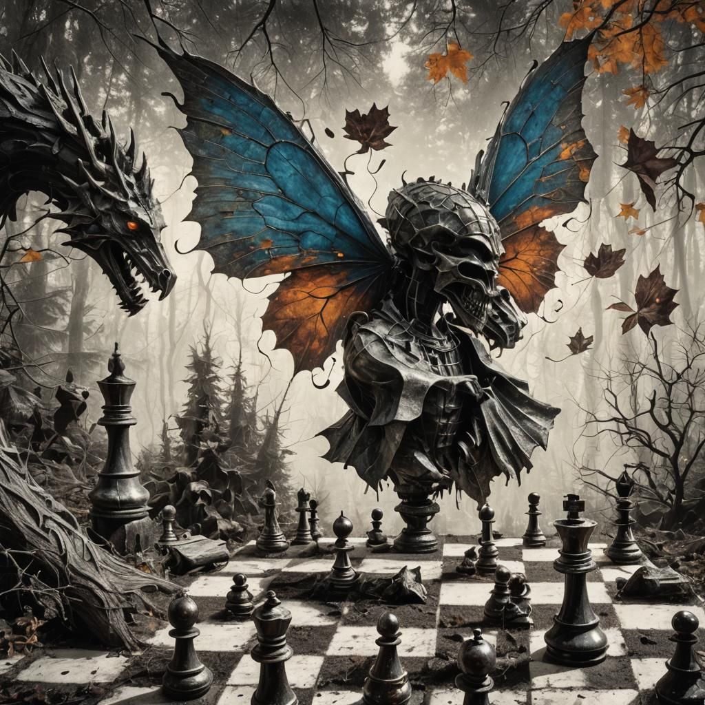 Surreal Unusual Chess Boards Puzzle Art Games Uncanny Valley...