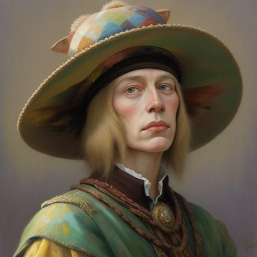 Weird and Beautiful Hat in Oil Painting Style