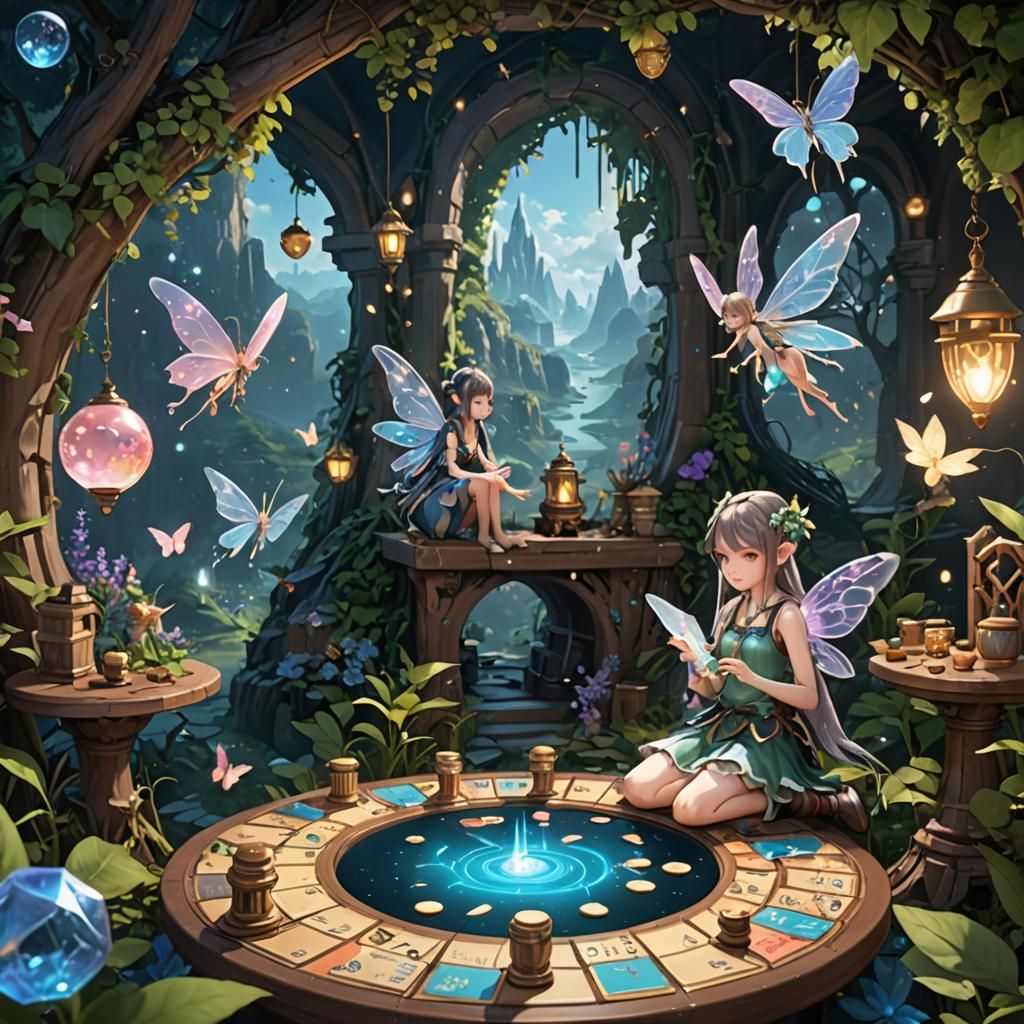 Fairies in a Board Game-Themed Anime World