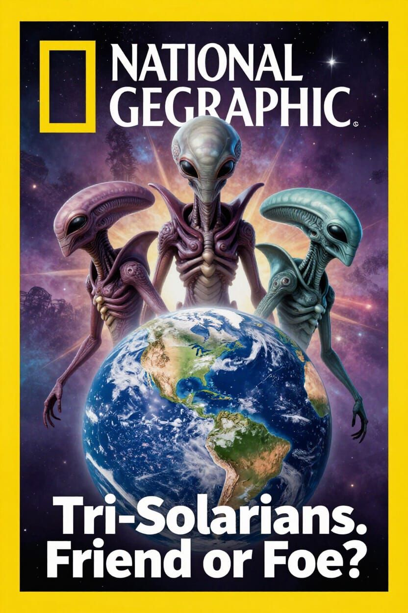 National Geographic Cover: Tri-Solarians Seize Earth