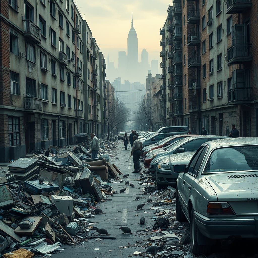 Decaying Urban Landscape in a Forgotten City