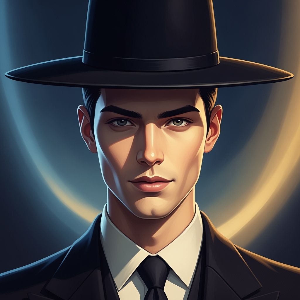 Elegant Portrait of Young Man in Regal Setting