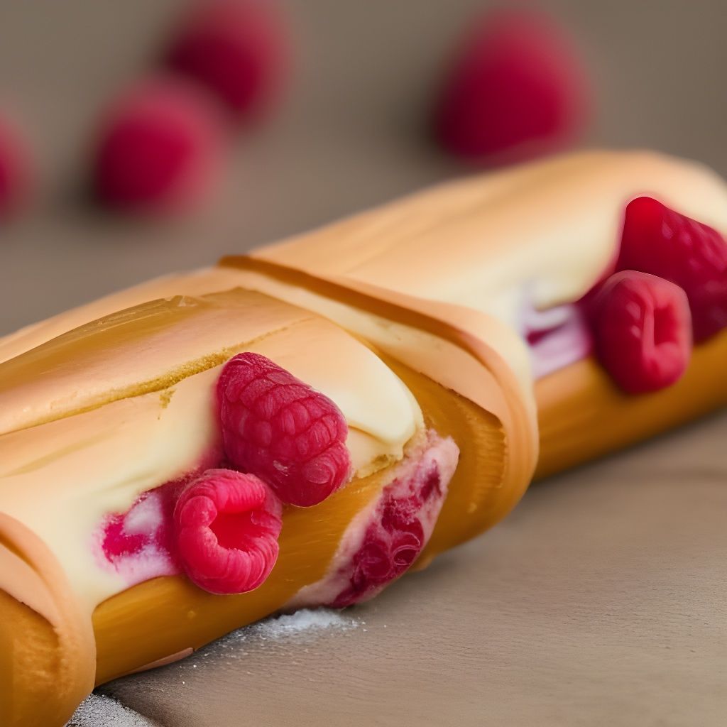 Delicious Raspberry Eclairs in Professional Photography