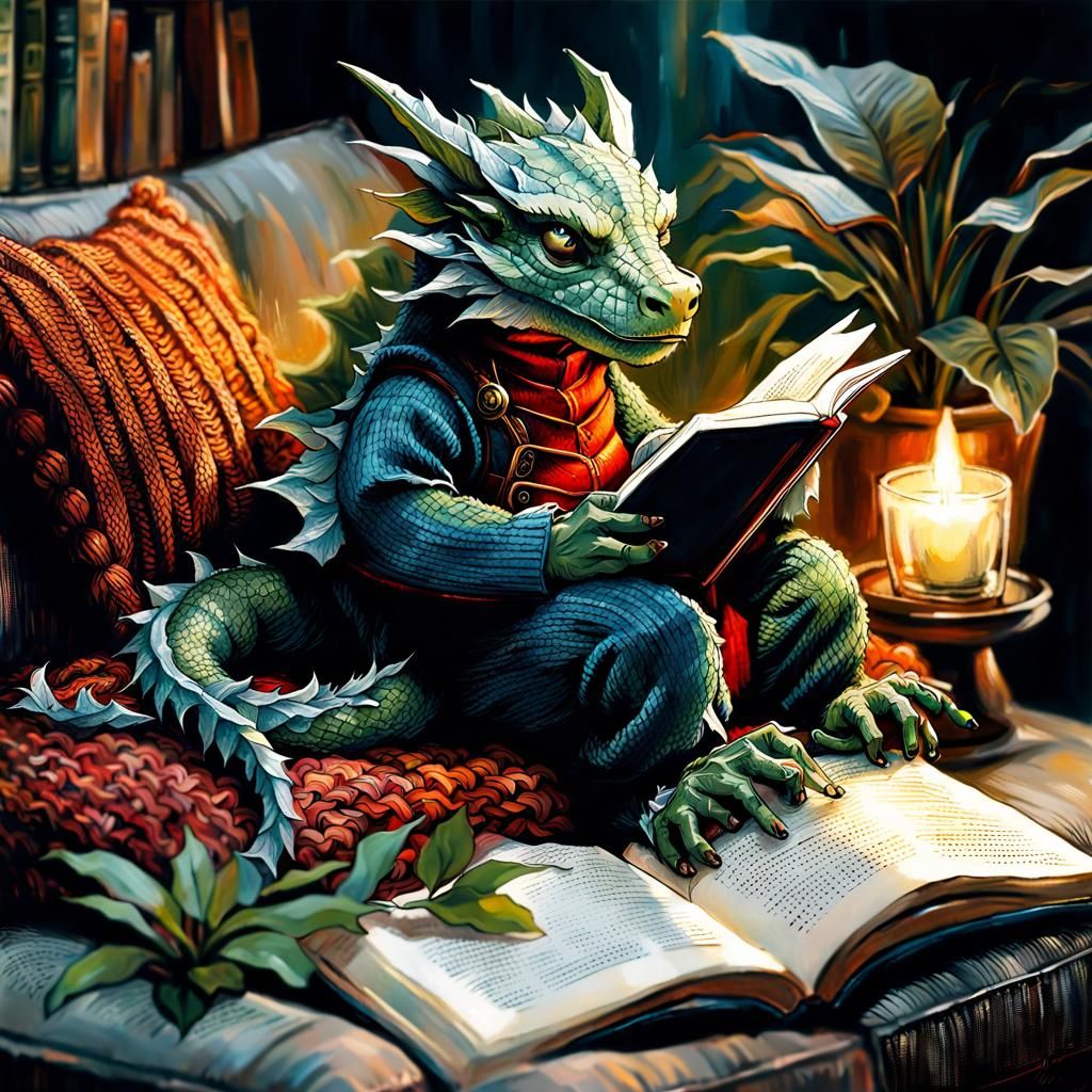 Chibi Dragon Sleeps: Light Fantasy Comfort