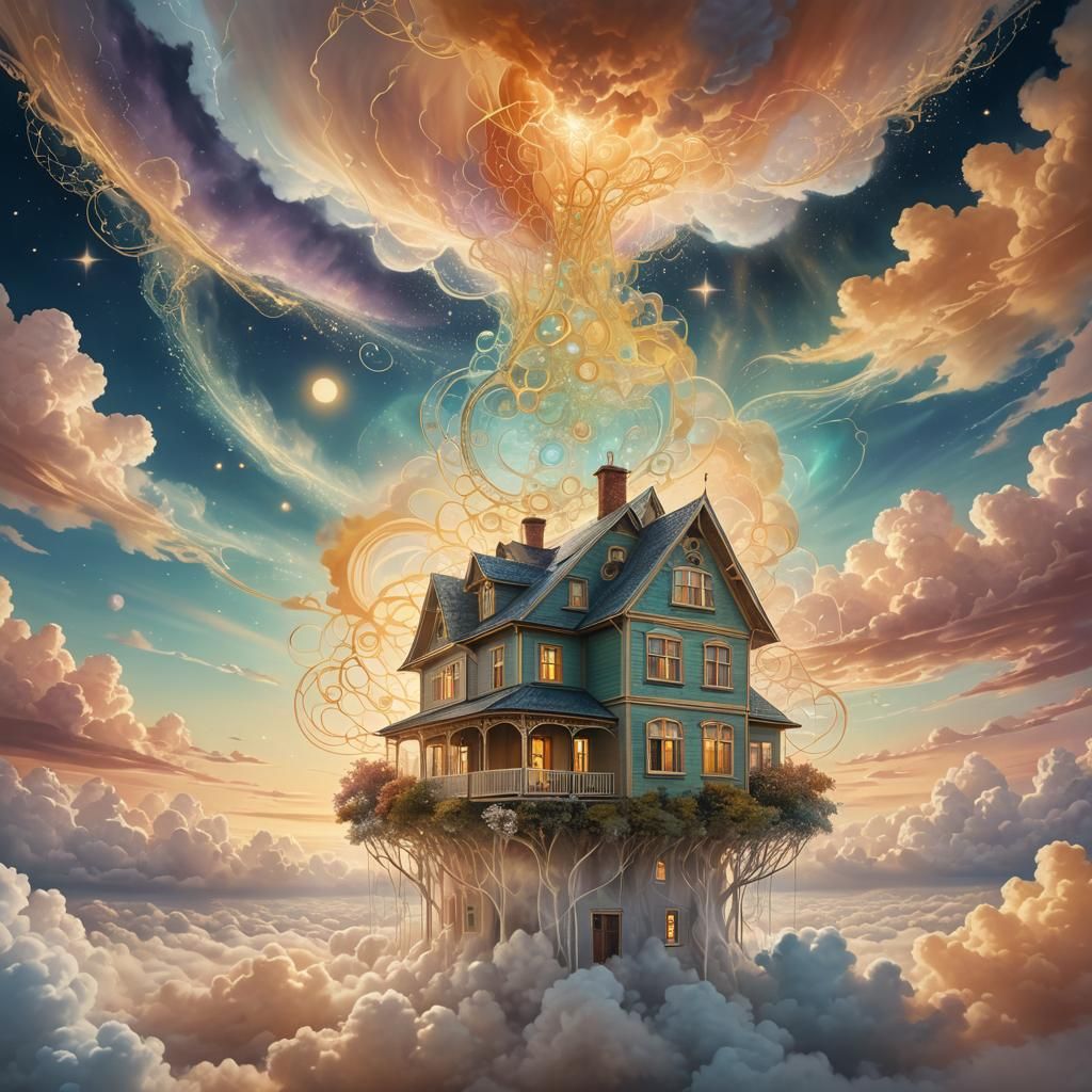 Surreal House Coexisting in Multiple Realities