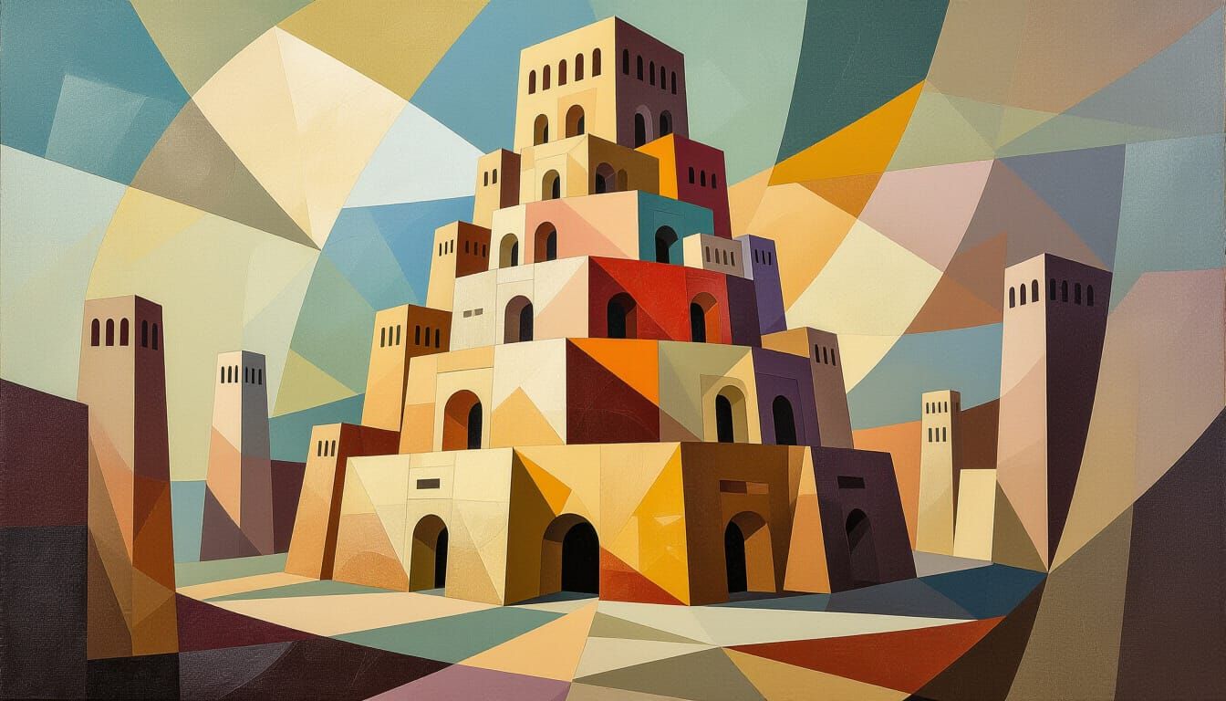 Abstract Geometric Vision of the Tower of Babel