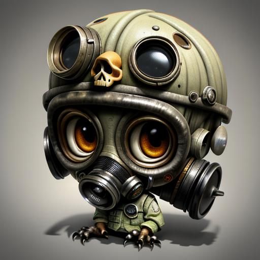 Adorable Chibi Chicken in Surrealist Pixar Style