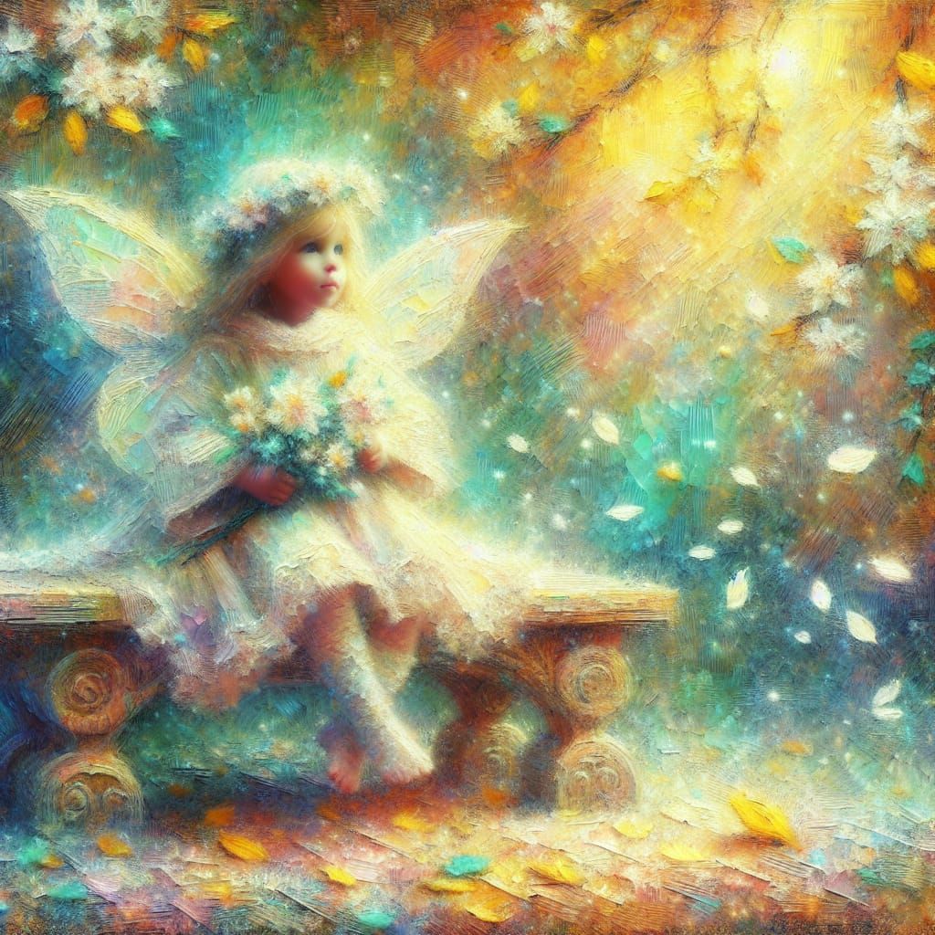 A beautiful fairy child