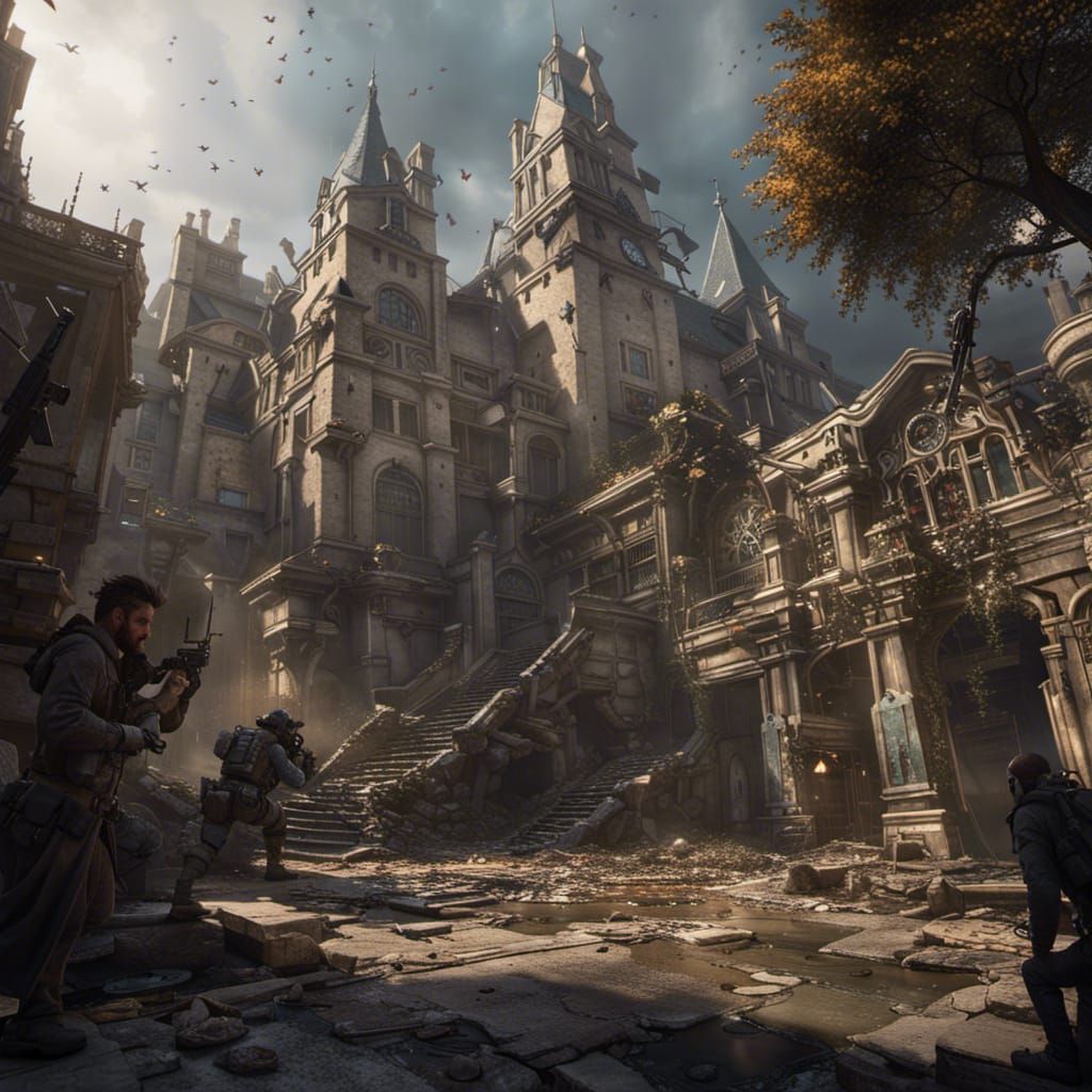 Call of Duty Character in Dark Fantasy Style