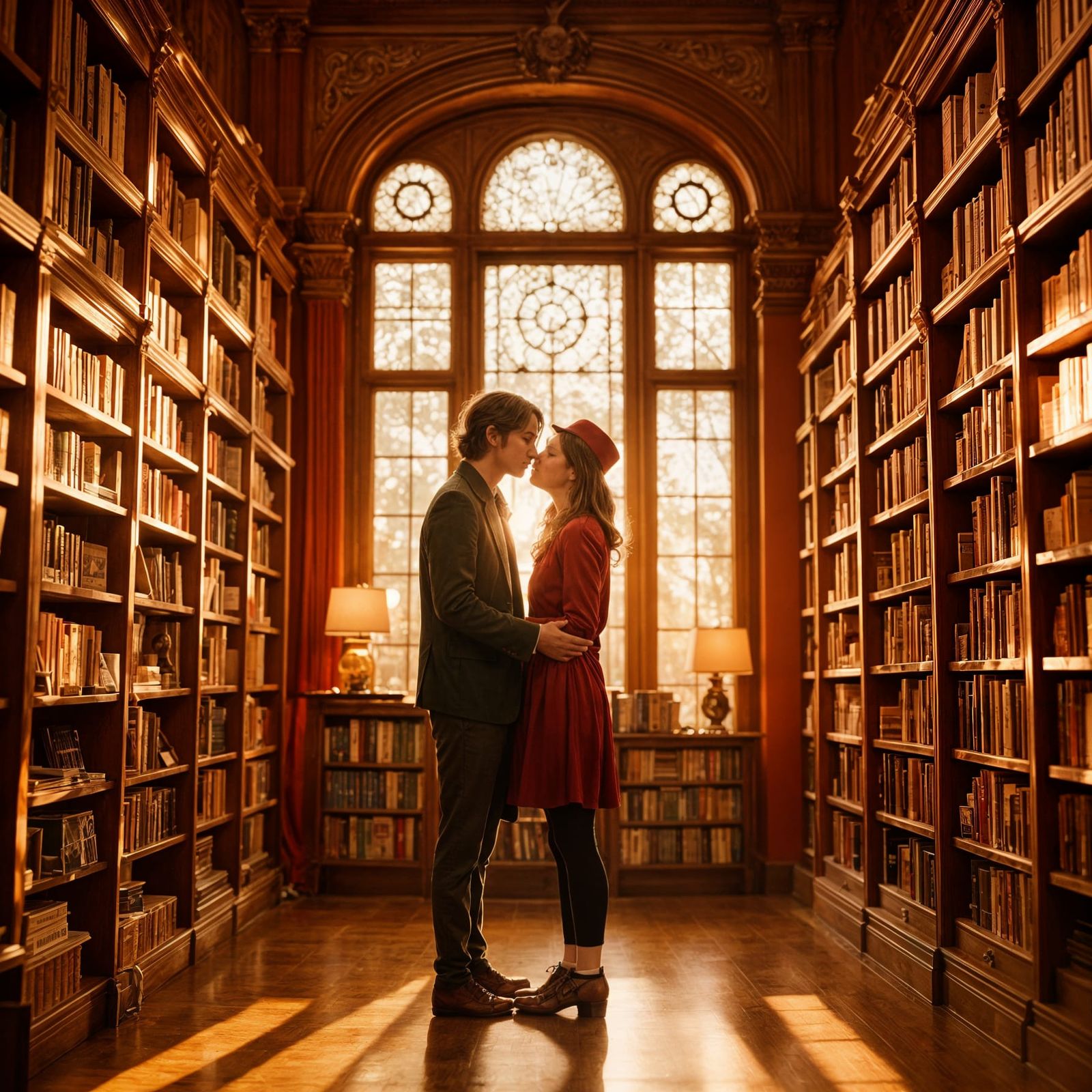 College Couple's First Love in Wes Anderson Style