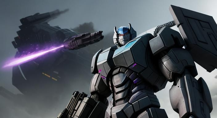 Megatron: Cinematic Detailed Image of the Decepticon Leader