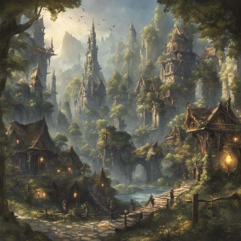 Sylvanreach: An Elven City in Ancient Forest