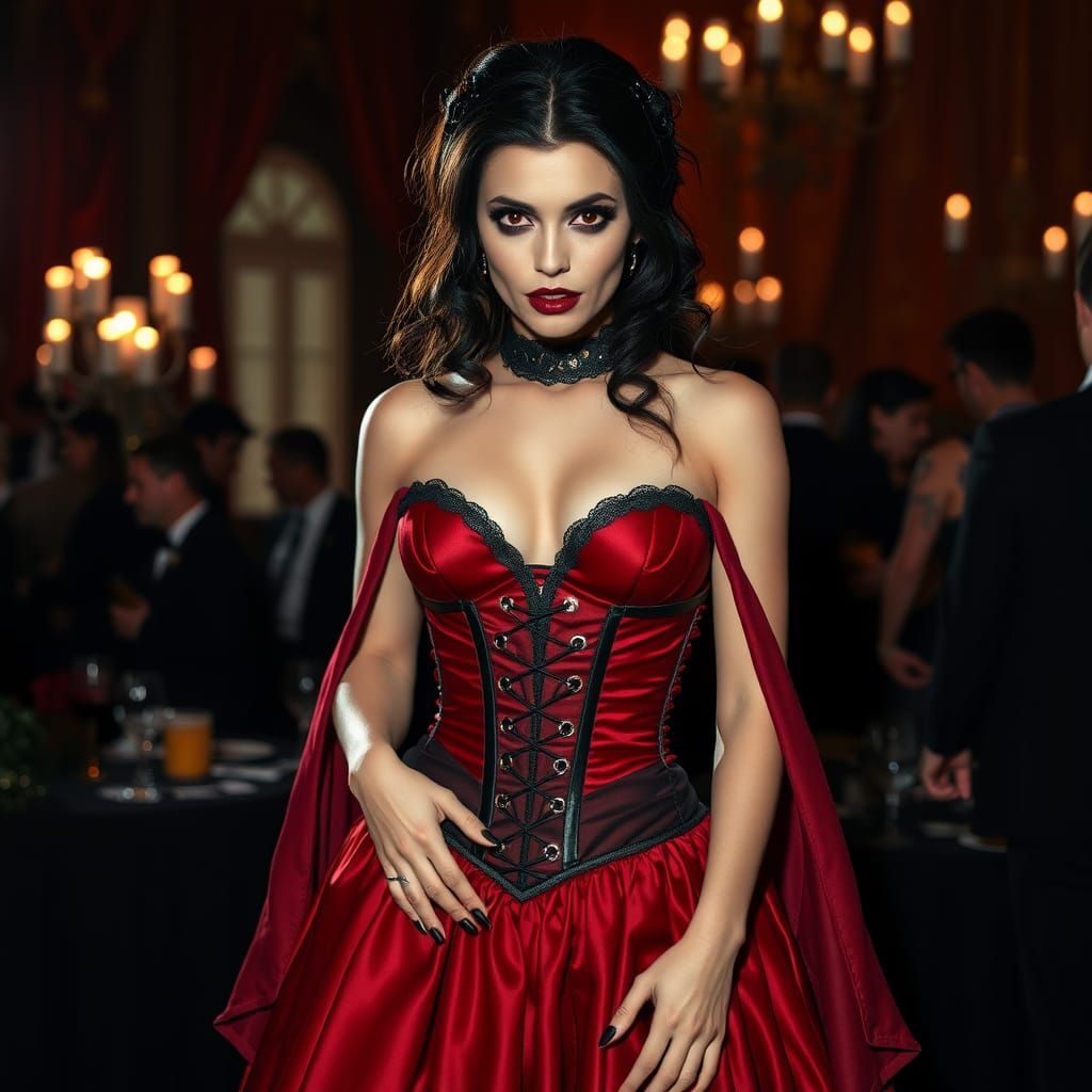 Vampire at the Halloween Monster Ball