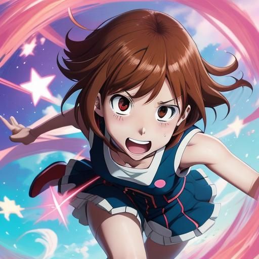 Ochako Uraraka: My Hero Academia in Anime Style