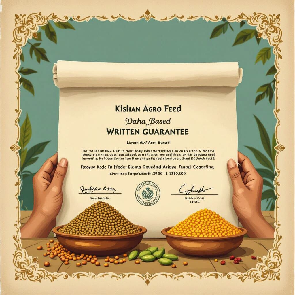 Realistic FCR Guarantee Paper in Traditional Style