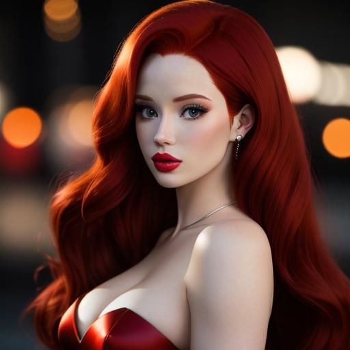 Madelaine Petsch as Jessica Rabbit: Professional Portrait