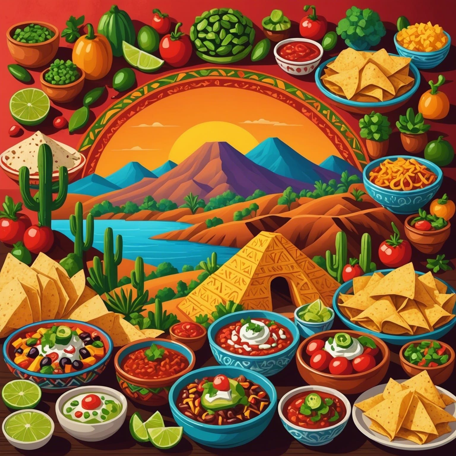 Edible Landscape: Mexican Cuisine Art