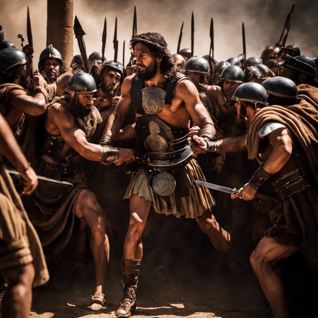 Jesus Flagellation: Anguish and Resolve