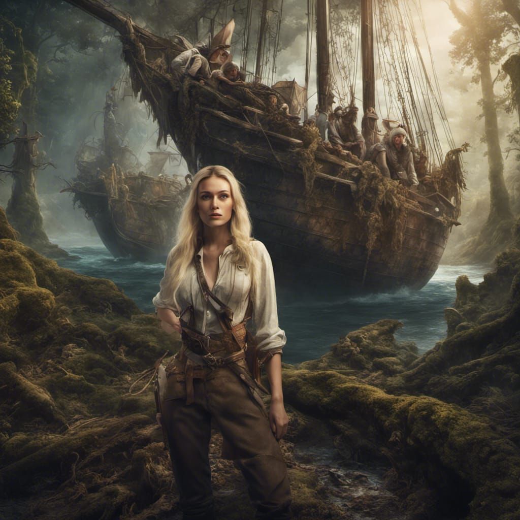 Fantasy Archeologist Portrait in Detailed Digital Painting