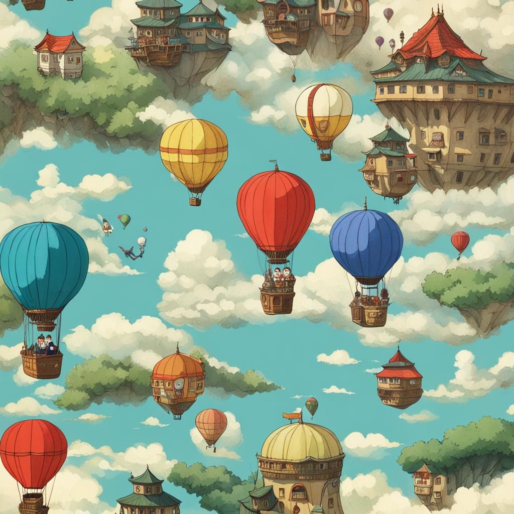 Studio Ghibli Hot Air Balloon Adventure