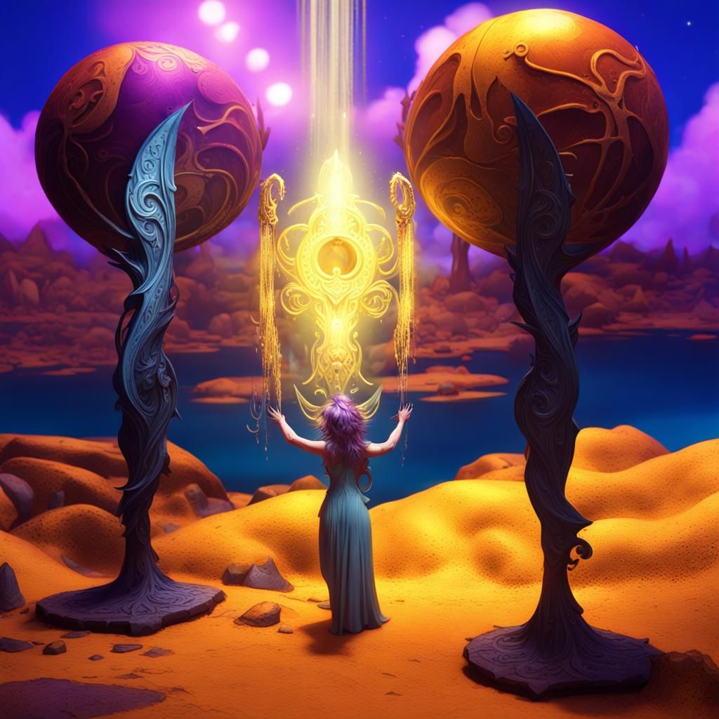 Detailed Dark Fantasy Servitor Concept Art