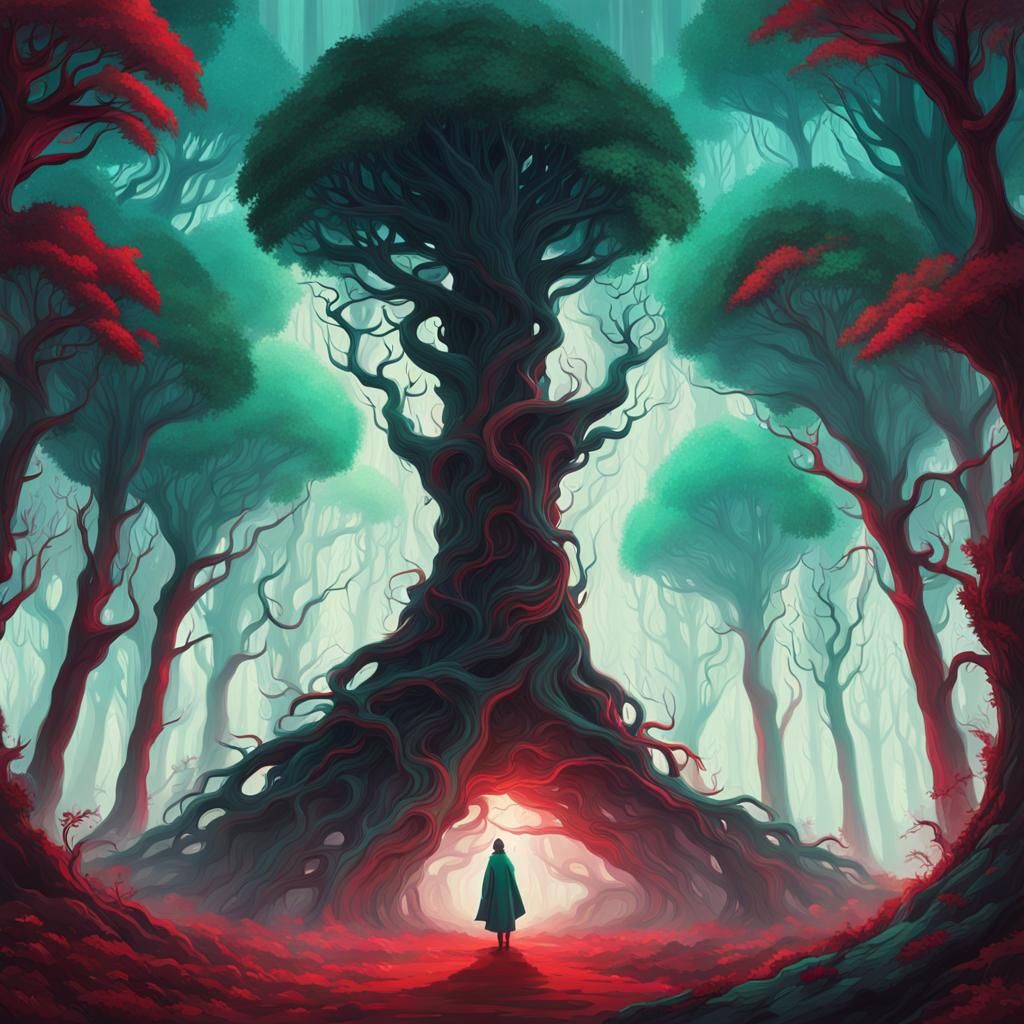 Mystical Forest: Surreal Fantasy Concept Art