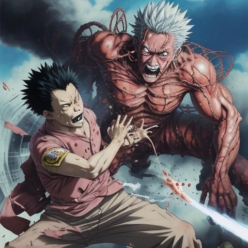 Tetsuo Attacks: Anime Key Visual Manga Art