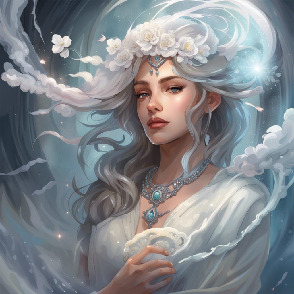Glowing Icy Wedding Ring Fantasy Digital Painting