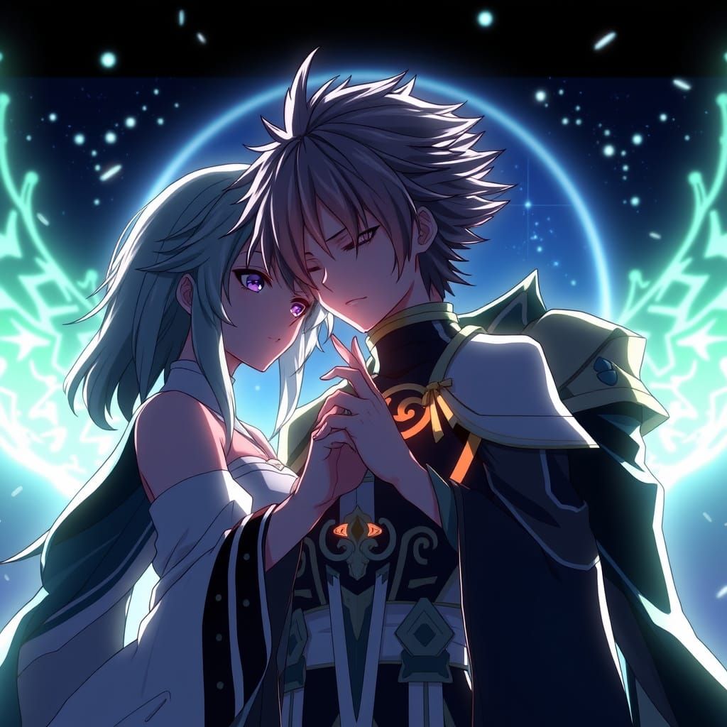 Anime Art Inspired by WLOP, 3D Rendered