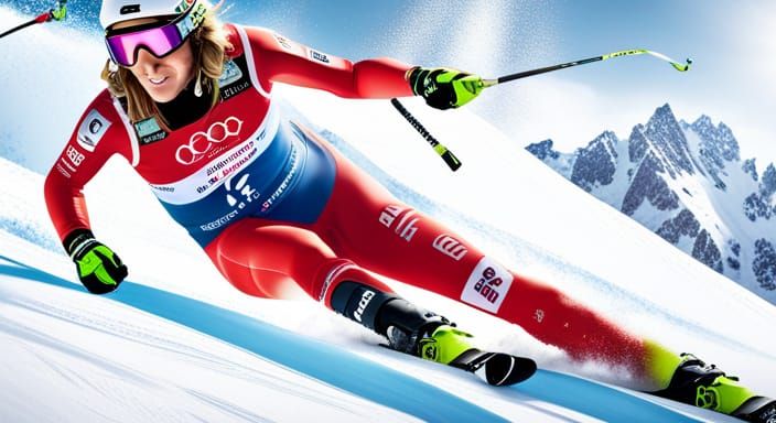 Hyperrealistic Ski Champions Poster Art