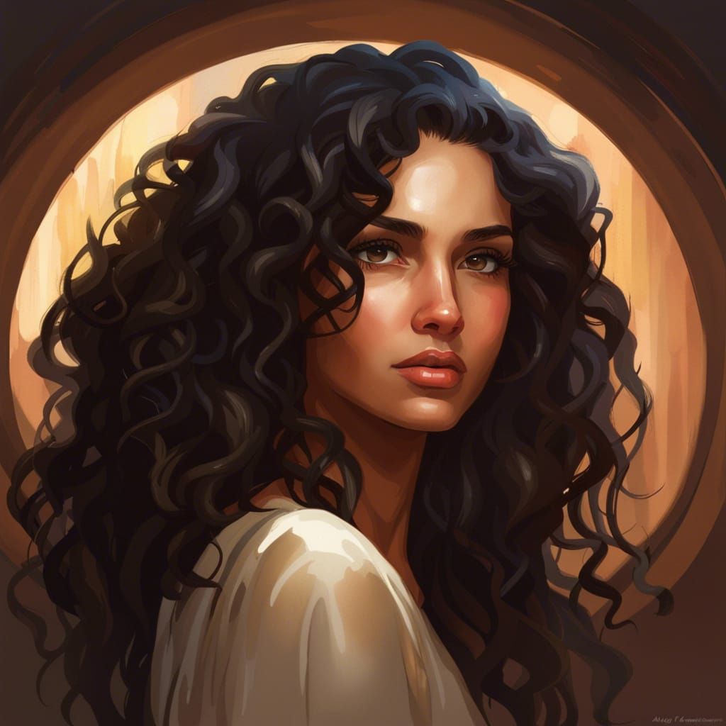 Glamorous Woman Portrait in Hyperdetailed Lighting