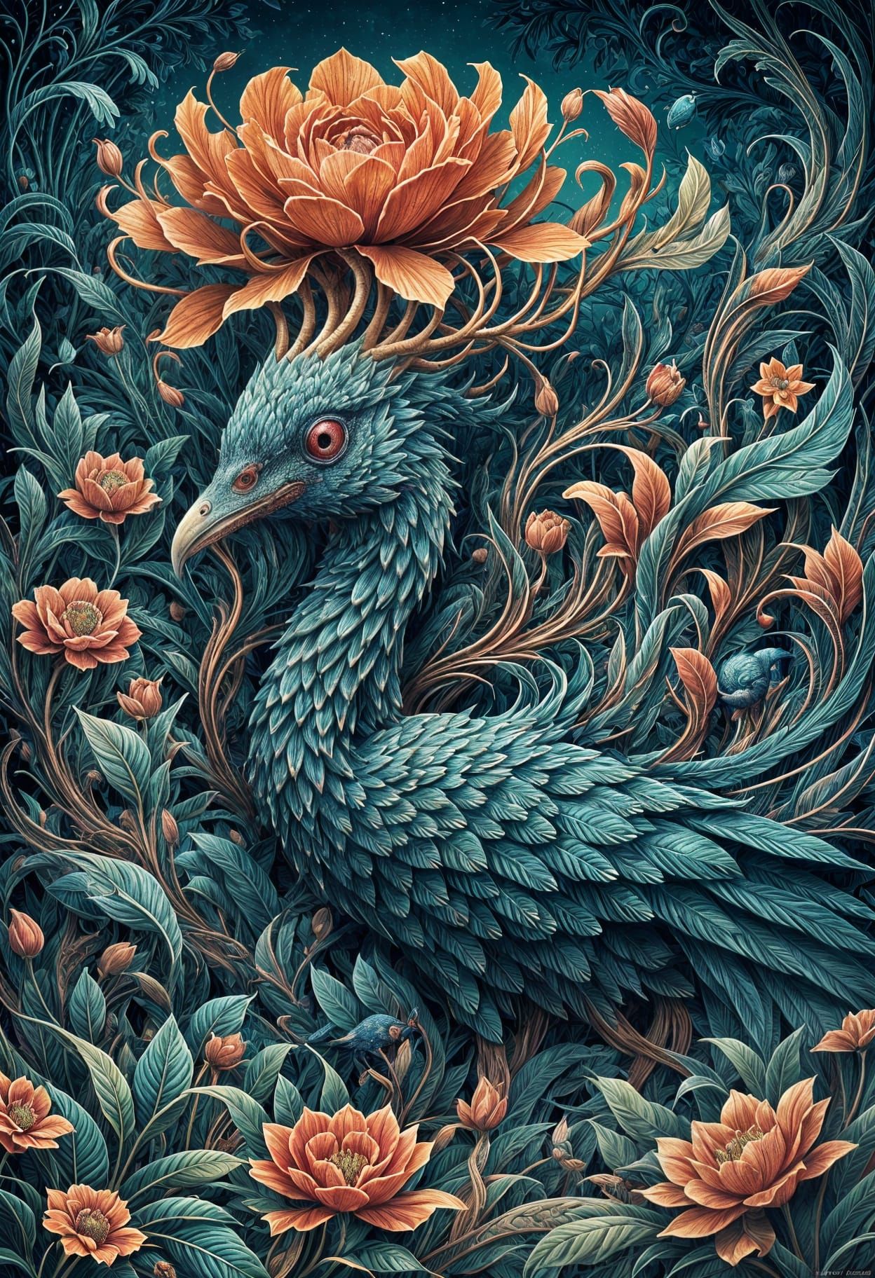 Ethereal Floral Masterpiece in Vibrant Color