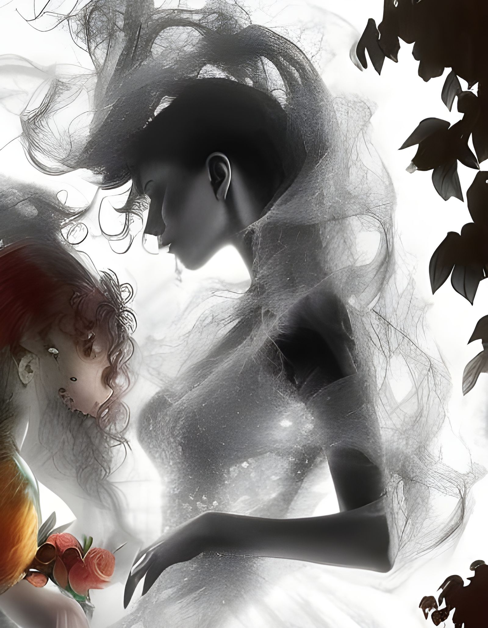 Ethereal Witches Village in Hyperrealistic Fantasy Style