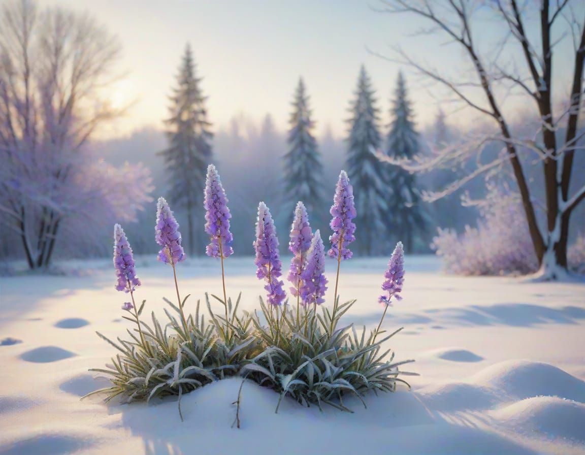 Delicate Winter Blooms in Soft Focus