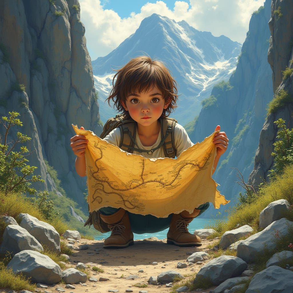 Young Adventurer Discovers Hidden Volcano Map in the Mountai...