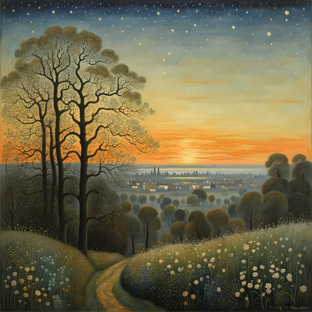 Night and Day Botanical Illustration